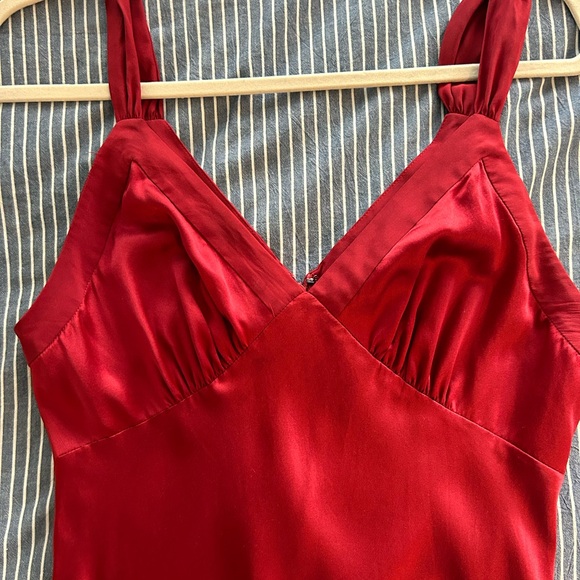 Reformation Red Neola Midi Dress - Picture 5 of 9